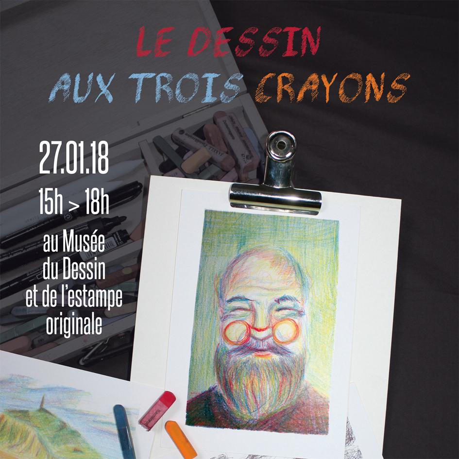 Atelier découverte "Le dessin aux trois crayons"