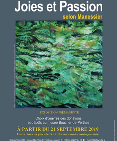 Alfred Manessier, Le Scardon à Thuison, 1984, huile sur toile, 162 X 162 (cm), don de la famille de l&#039;artiste, 2019, Abbeville, musée Boucher de Perthes, (c) ADAGP Paris, 2019