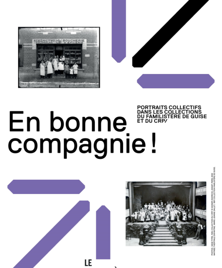 Affiche de l'exposition "En bonne compagnie !" - Familistère de Guise, 15 sept.-13 nov. 2022