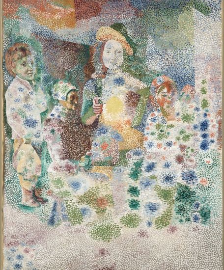 1917 Pablo Picasso, Le Retour du baptême (ou La Famille heureuse) d’après Le Nain, Montrouge, Huile sur toile, 162 x 118 cm, Paris, musée national Picasso-Paris (MP 56)