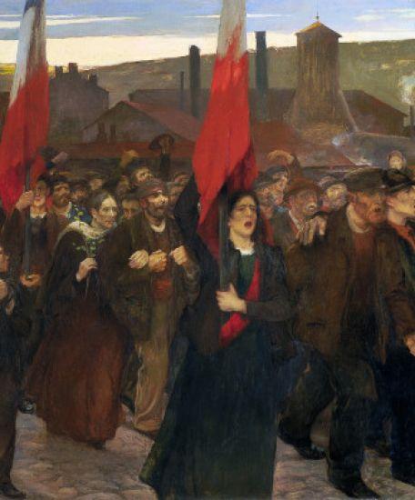 Jules Adler, La Grève au Creusot, 1899 Pau, Musée des Beaux-Arts