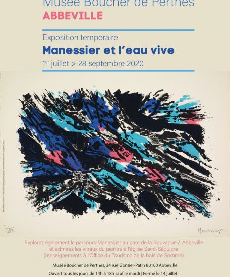 Alfred Manessier (1911-1993), Fishes&#039; Sanctuary, lithographie, 1971, don de la famille de l&#039;artiste, 2001 © Ville d&#039;Abbeville © adagp Paris, 2020