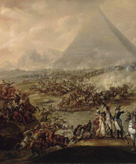 François Watteau, dit Watteau de Lille, La Bataille des Pyramides